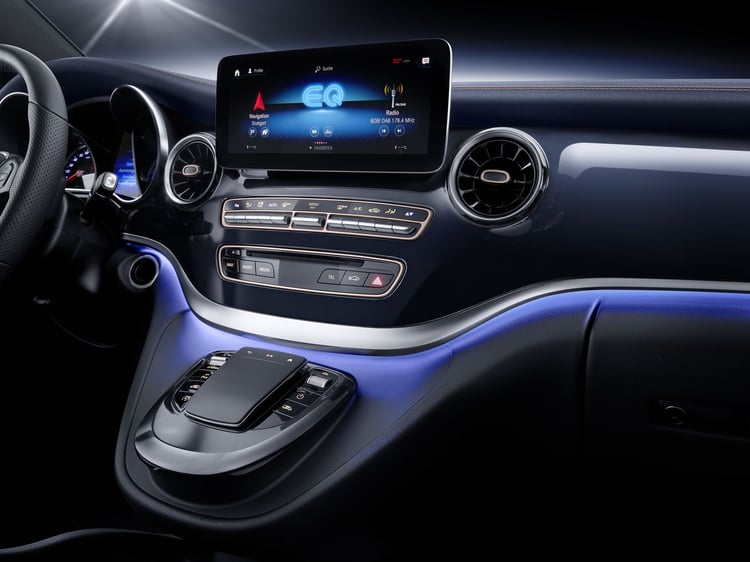 Mercedes EQV Concept - console centrale