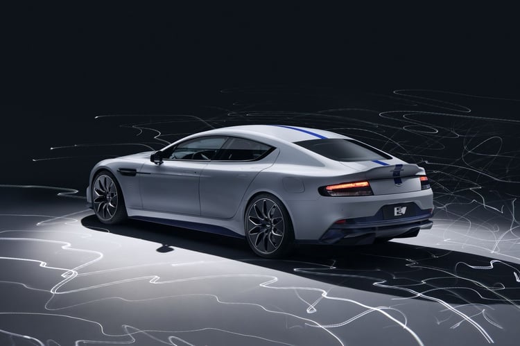 Arrière de l'Aston Martin Rapide E