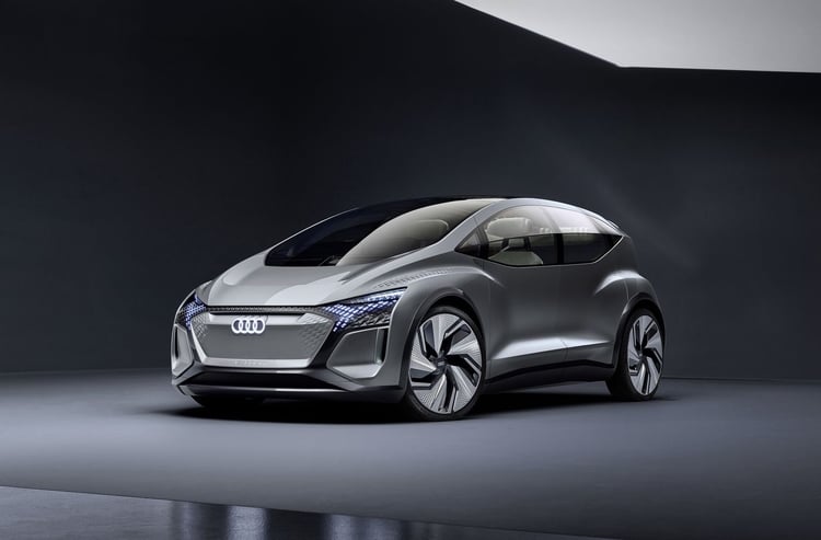 Vue avant du concept Audi AI:ME
