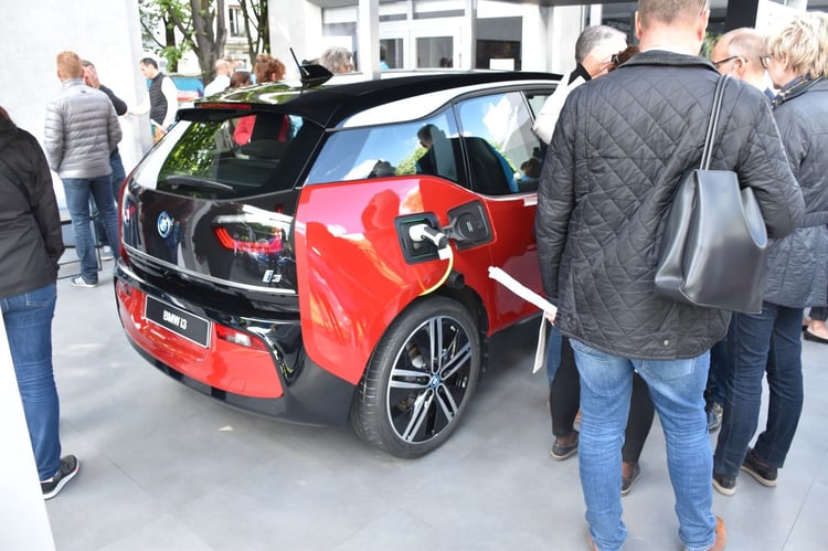 Le stand BMW avec l'i3