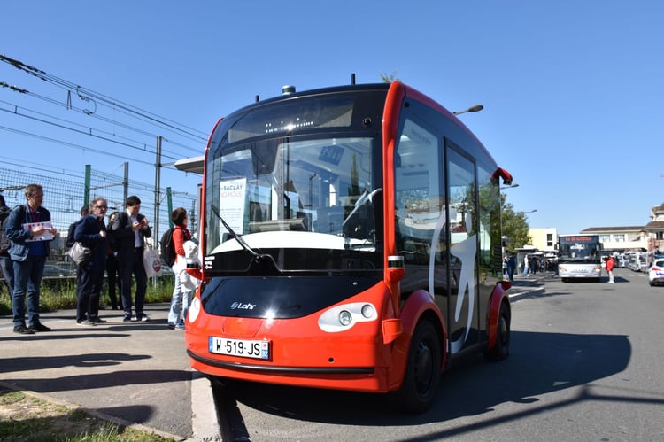 La navette autonome Transdev-Lohr i-Cristal