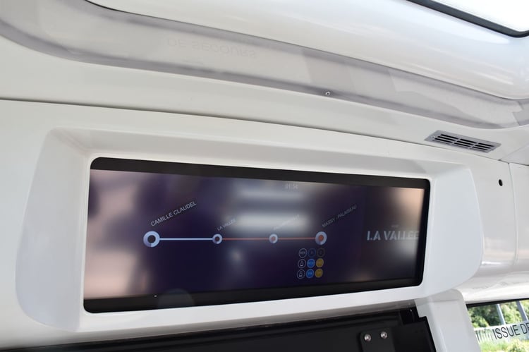 La ligne de la navette entre Paris-Saclay et Massy-Palaiseau