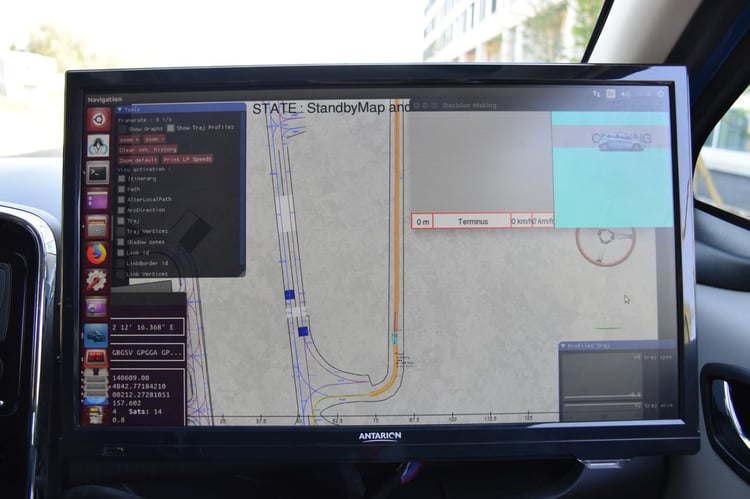 Voici ce que voit la citadine autonome