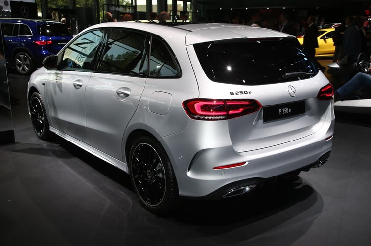 Le monospace Mercedes Classe B 250 e (Crédit : Newspress)