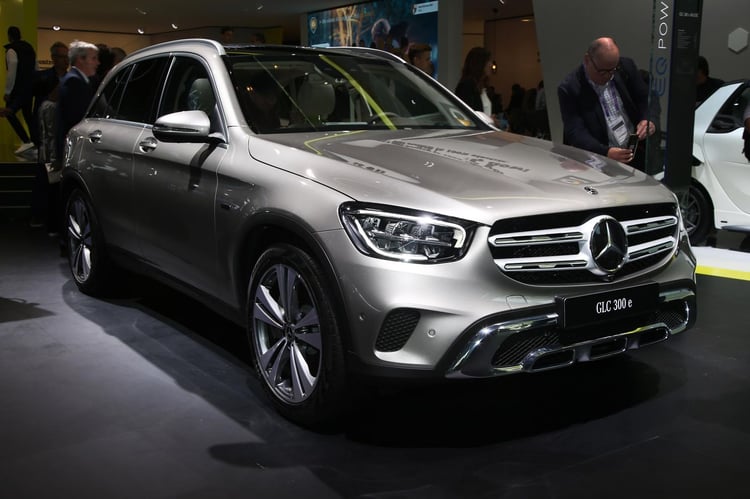 Le Mercedes-Benz Classe GLC 300 e (Crédit : Newspress)
