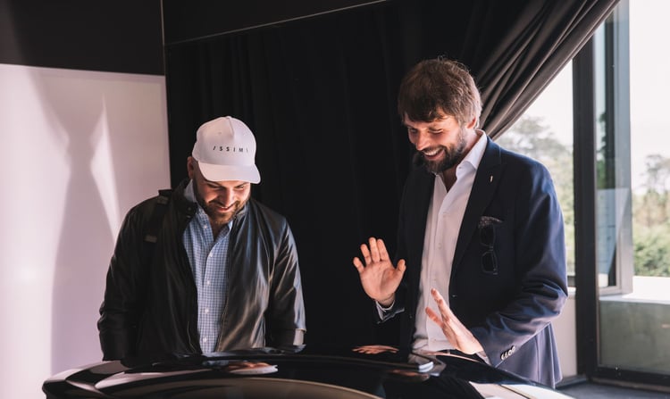 La maquette du concept Pininfarina Pura présentée en 2019 à Monterey