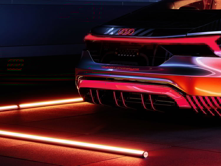 Un large diffuseur pour l'e-tron GT