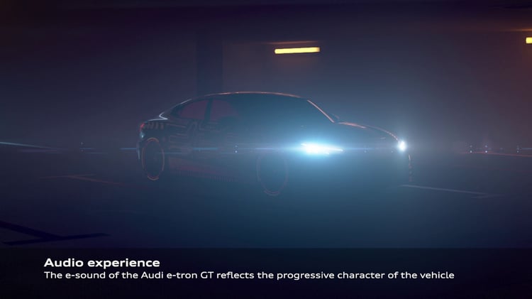 Teaser complet de l'e-tron GT dans une vidéo Audi
