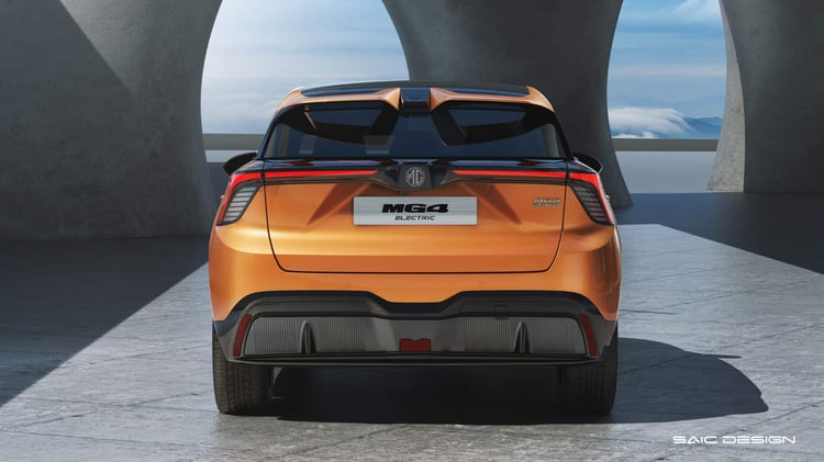 Arrière de la MG4 électrique V2