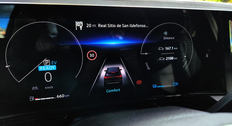 Affichage mode comfort