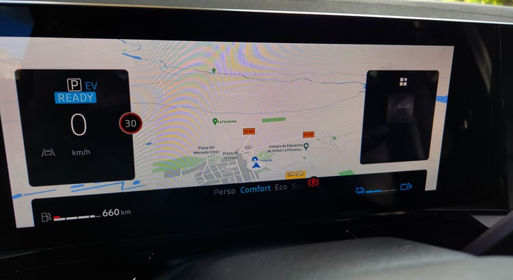 Affichage plein écran de la cartographie