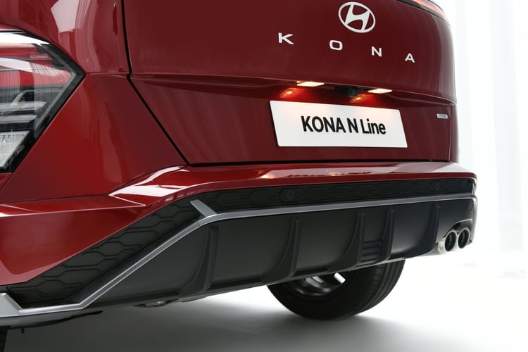 Le Kona hybride N Line a des boucliers avant et arrière spécifiques