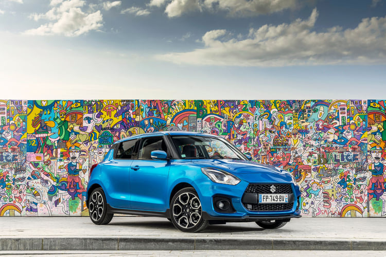 Les dimensions de la Swift Sport : 3,89m de long sur 1,73m de large et 1,49m de haut