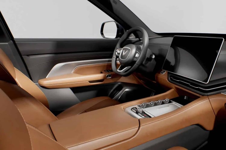 L'intérieur du VF 9 est fait de cuir vegan