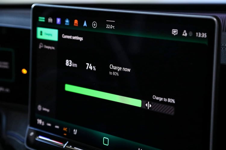Interface de recharge de la Volkswagen Passat eHybrid
