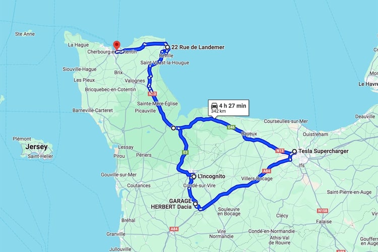 Trajet pour essayer un Renault Master E-Tech