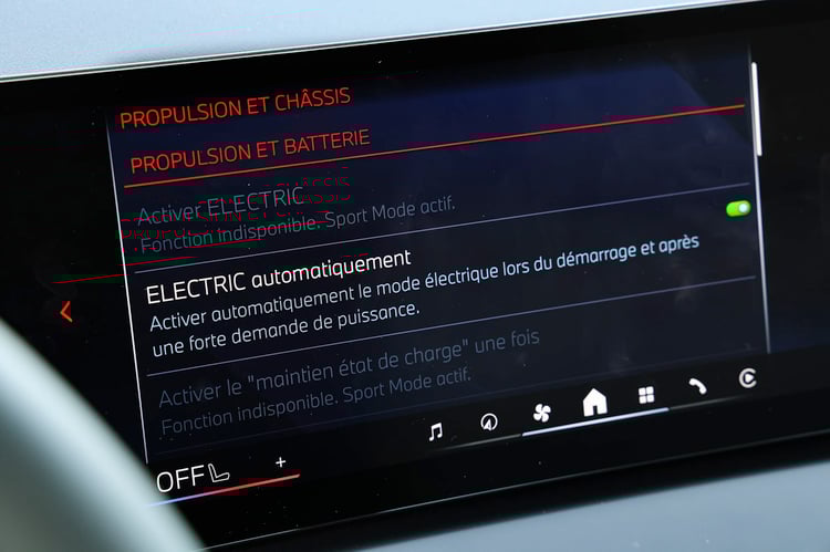 Performances du PHEV