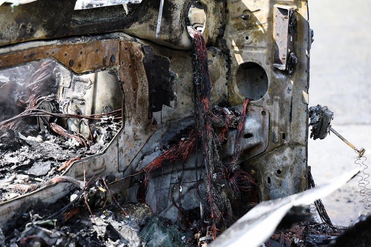 Les restes de notre Megane E-Tech