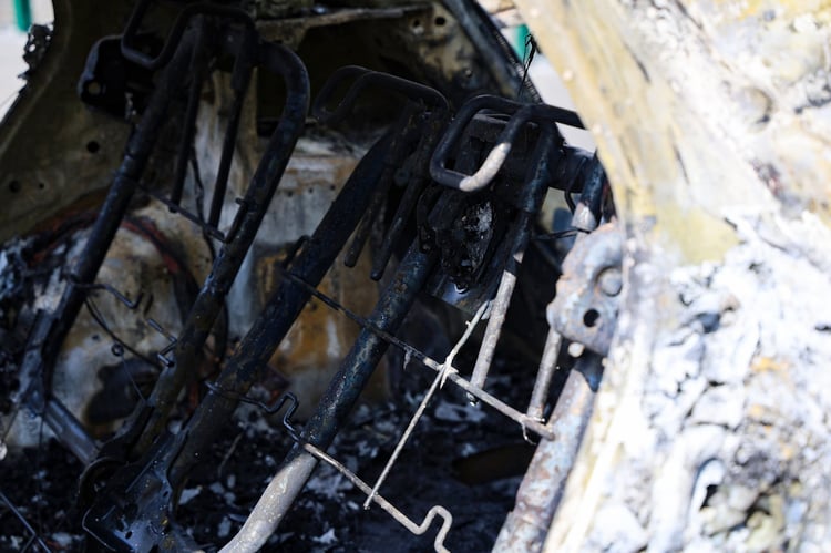 Les restes de notre Megane E-Tech