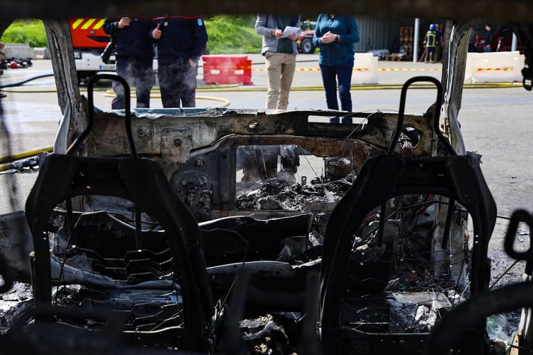 Les restes de notre Megane E-Tech