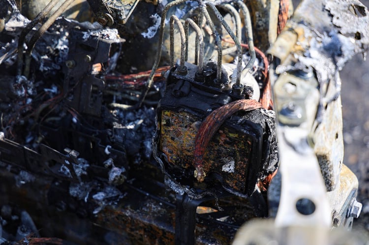 Les restes de notre Megane E-Tech