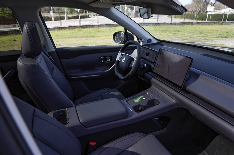 À bord du SUV à prolongateur d'autonomie