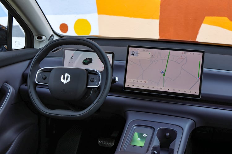 À bord du SUV à prolongateur d'autonomie