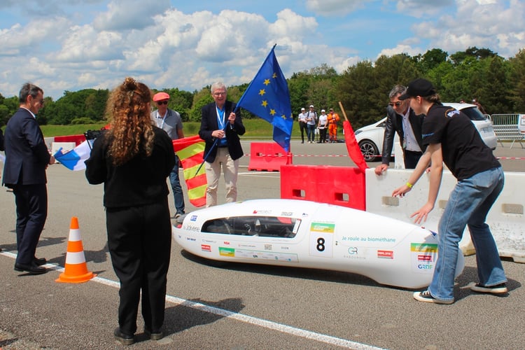 EcoGreen 2025 : De G. à D., Pierre Fillon, Philippe Maindru et Patrice Merhand prêts à donner le départ