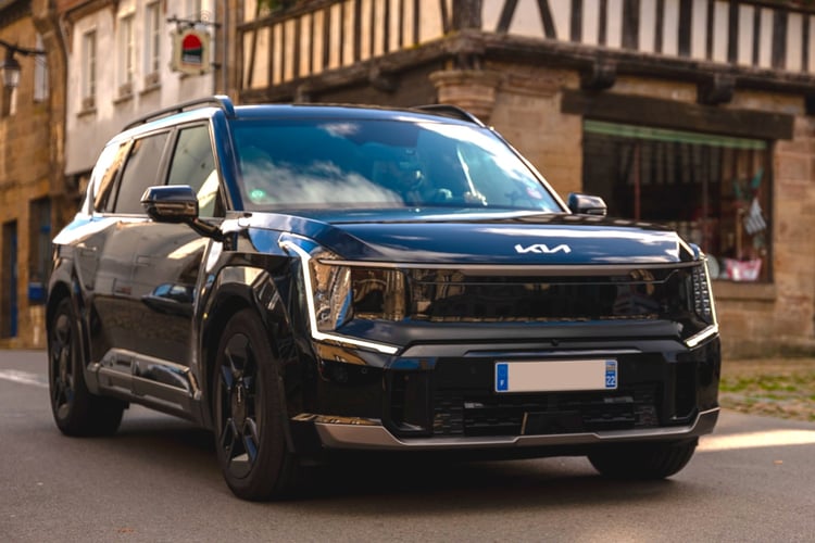 Le Kia EV9 de Breizh Boarding VTC