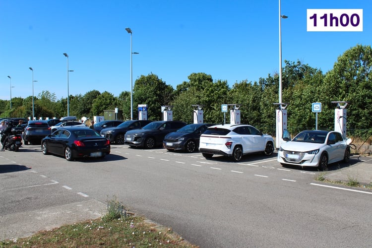 Stations Tesla et Ionity à l'aire de la Vendée (A83)