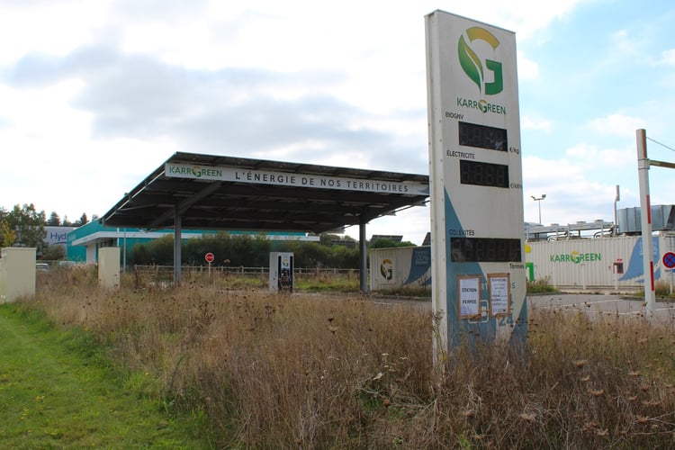 La station bi-énergies vertes KarrGreen de Ploërmel (56) à l'abandon