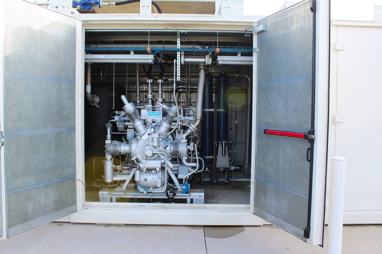 Compresseur GNV de la station Eonnet de Moréac (56)