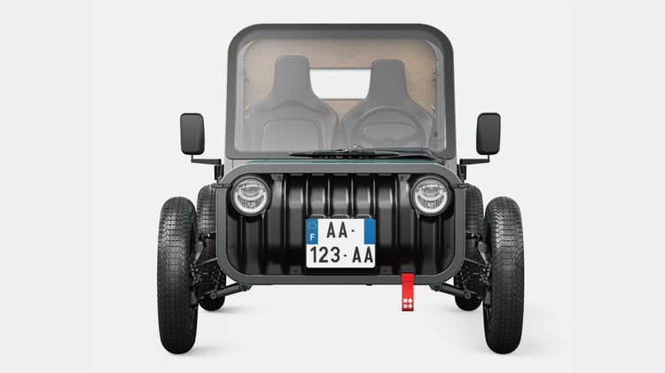 Kilow La Bagnole, voiturette électrique, vue de face