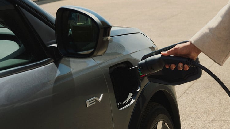 Recharge du Mitsubishi Eclipse Cross électrique via connecteur Combo CCS et Type 2