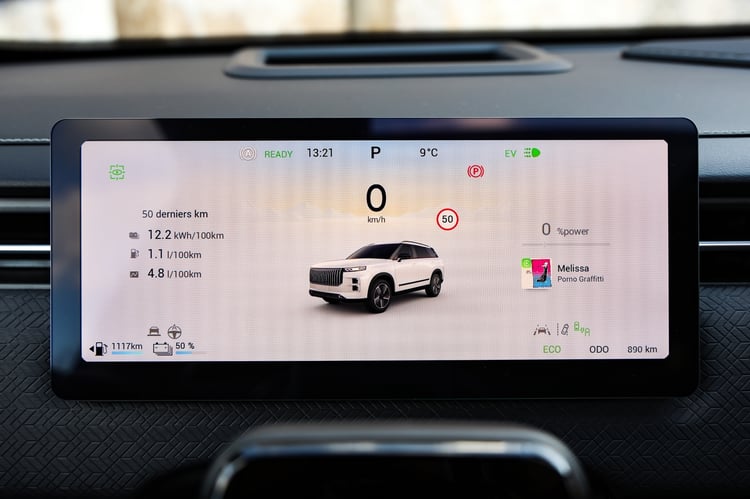 Combiné numérique de 10,25 pouces