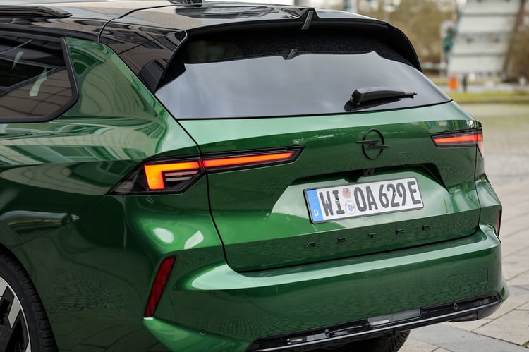 Hayon de l'Opel Astra Sports Tourer Electric