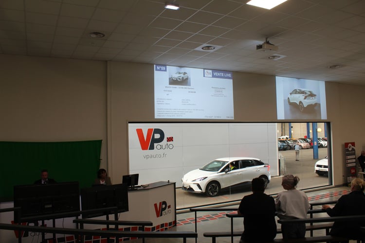 MG4 à la vente aux enchères VE de VPauto