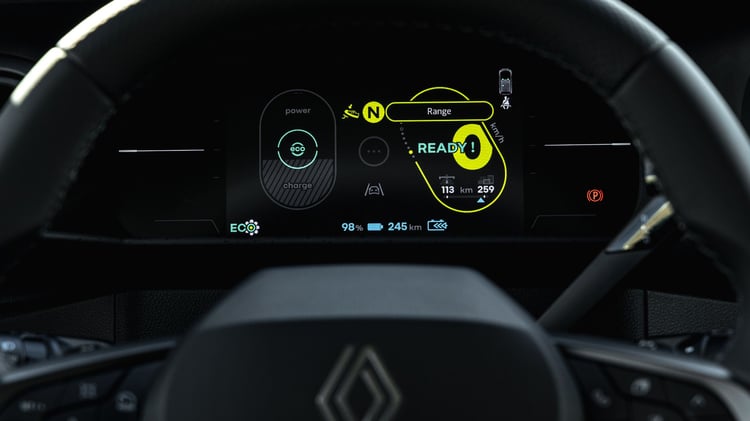 Combiné d’instrumentation numérique 7 pouces Renault Twingo électrique