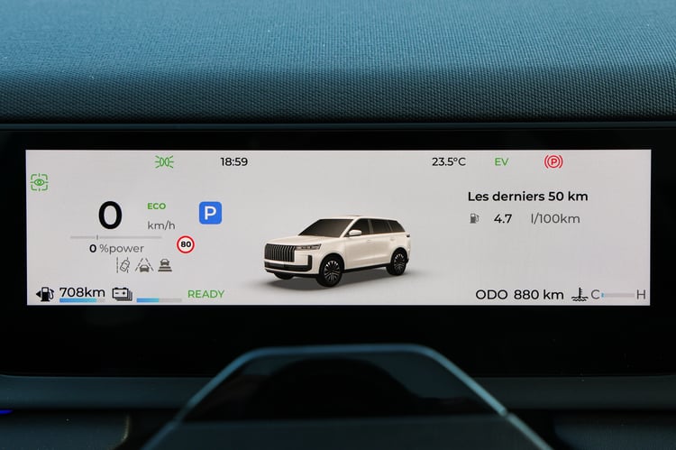 Combiné d'instrumentation clair et lisible