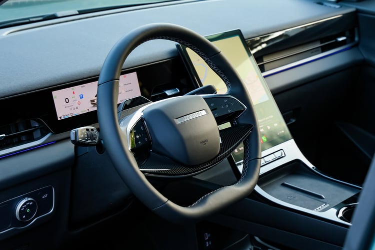 Volant multifonctions à deux branches