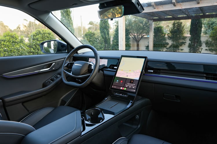 Pas d'intérieur clair pour le Jaecoo 5 SHS-H, dommage !