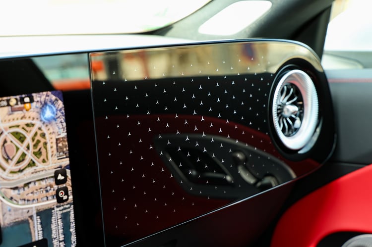 Pas d'écran central pour notre Mercedes CLA Shooting Brake !