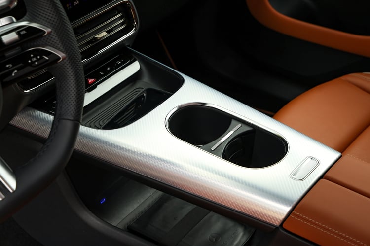 Console centrale du Mercedes GLB 250+