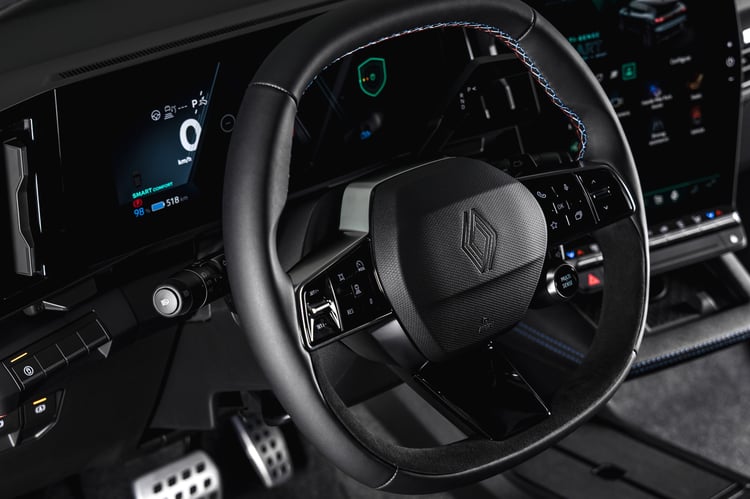 Volant multifonctions de la Renault Megane E-Tech