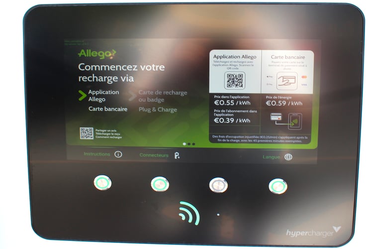 Station de recharge Allego à La Roche-sur-Yon