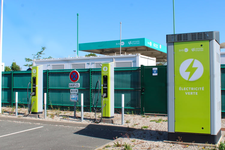 Station de recharge du Sydev à La Roche-sur-Yon