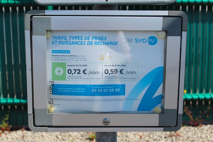 Station de recharge du Sydev à La Roche-sur-Yon