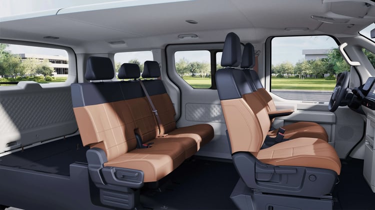 Banquette arrière du Kia PV5 / Image : Kia.