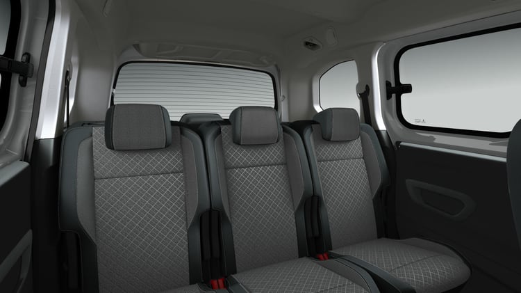 Banquette arrière du Combo e-Life / Image : Opel.