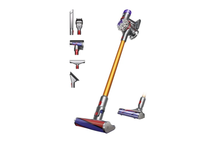 Aspirateur balai sans fil Dyson V8 Absolute avec ses accessoires pour la voiture